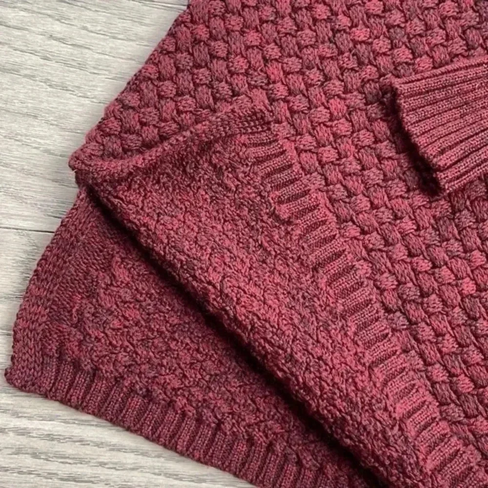 Athleta Chianti Marl Cypress Basketweave Sweater size XXSmall EUC